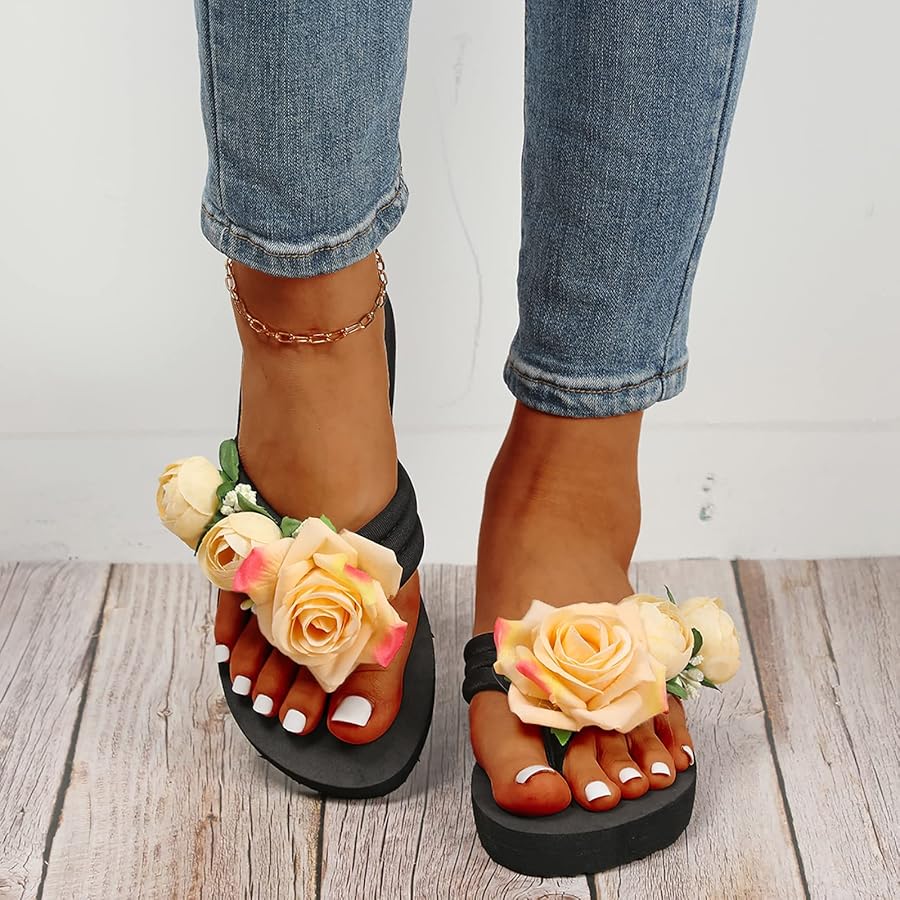 花飾り付きゴールドオープントゥサンダル 商品No.K0015 オープントゥゴールドオープントゥサンダル